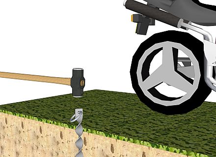 Installation af ankre til motorcykler - 2